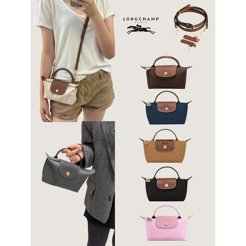 [ของแท้ 100%]Longchamp Le Pliage Original Mini Tote Bag Crossbody Bagแถมสายสะพายแถมสายสะพาย