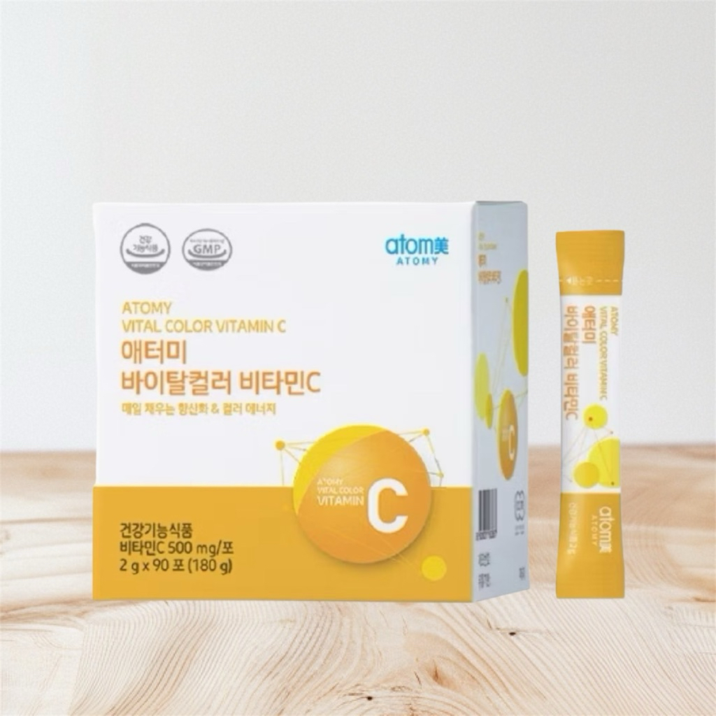 ผลิตภัณฑ์เสริมอาหาร อะโทมี่ คัลเลอร์ ฟู้ด วิตามินซี Atomy Vital Color Vitamin C 500mg