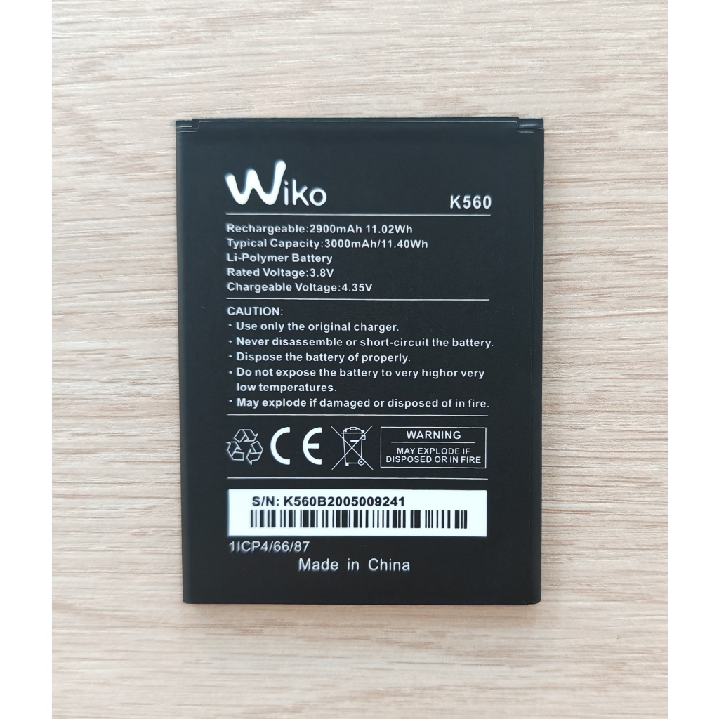 🏮 แบตเตอรี่ K560 สำหรับ Wiko Y61 / Wiko Y62 / Wiko Sunny 5