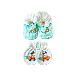 Set Enfant Green New Collection NB ถุงมือ ถุงเท้า เด็กอ่อนแร…