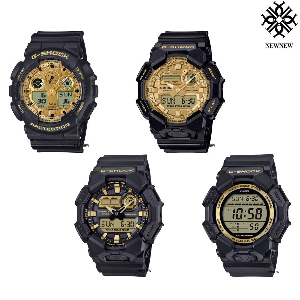 CASIO G-SHOCK นาฬิกาข้อมือ GA-010GB-1A9 GA-010GGB-1A9 GD-010GB-1A9 GA-100GGB-1A9 ของแท้ประกันศูนย์ 1ปี