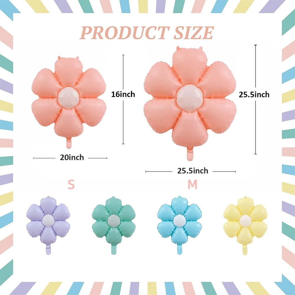 Big Party ลูกโป่งดอกเดซี่ 5 สี Matte balloons สีมาการอง Daisy ใช้ตกแต่งปาร์ตี้วันเกิด และของขวัญสำหรับวันวาเลนไทน์ ราคา ถูกที่สุด ดีลบีเคเค แกลเลอรีภาพที่ 8