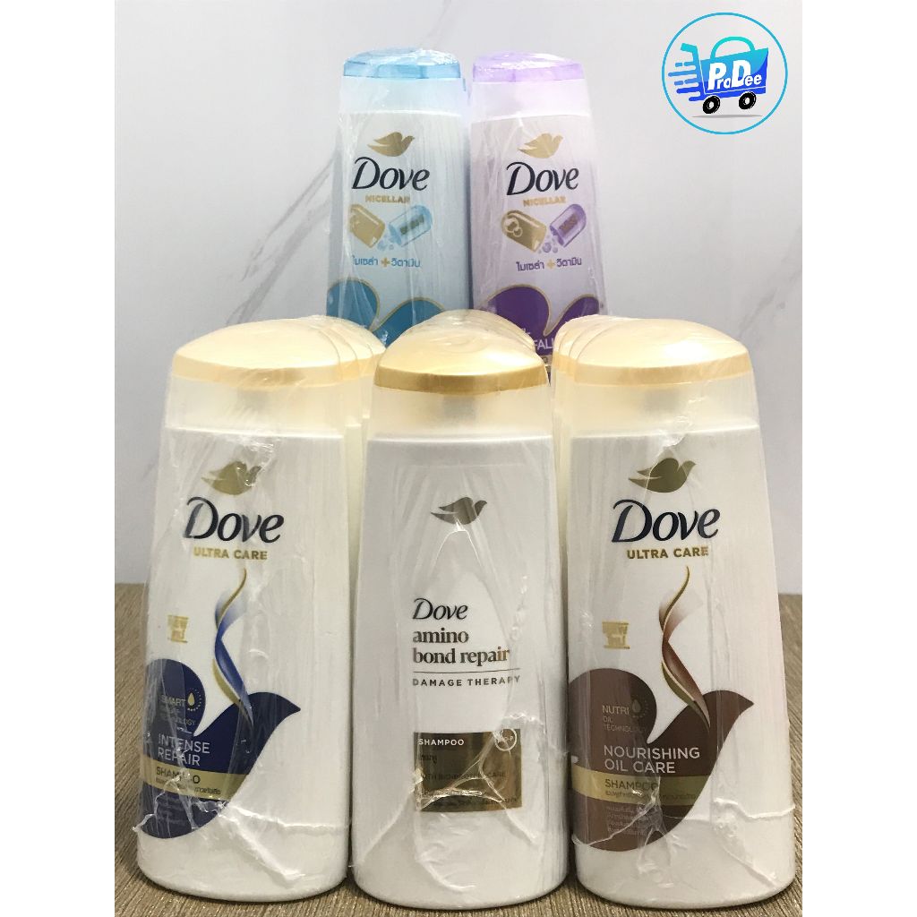 [โปรแรงแพ็ค 4 ขวด 120 บาท](แพ็ค 4 ขวด) โดฟ แชมพูสระผม Dove shampoo ขนาด 110-140 มล. แพ็ค 4 ชิ้น