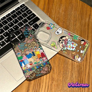เคส For iPhone 16 Pro Max 11 เคสใสแบบแวววาว TPU นุ่มสีสันสดใส ครอบครัวที่น่ารักและสวยงาม 15 Pro max 14 13 12 Pro max X