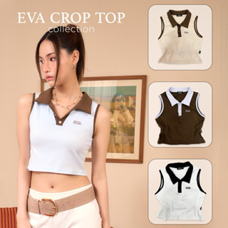 ANGELBRABRA - เสื้อพร้อมบรา Eva crop polo