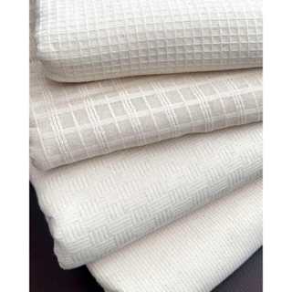 ผ้าฝ้ายดิบธรรมชาติทอลาย ผ้าเนื้อนุ่ม ผ้าฝ้ายสีธรรมชาติ  ผ้าท…