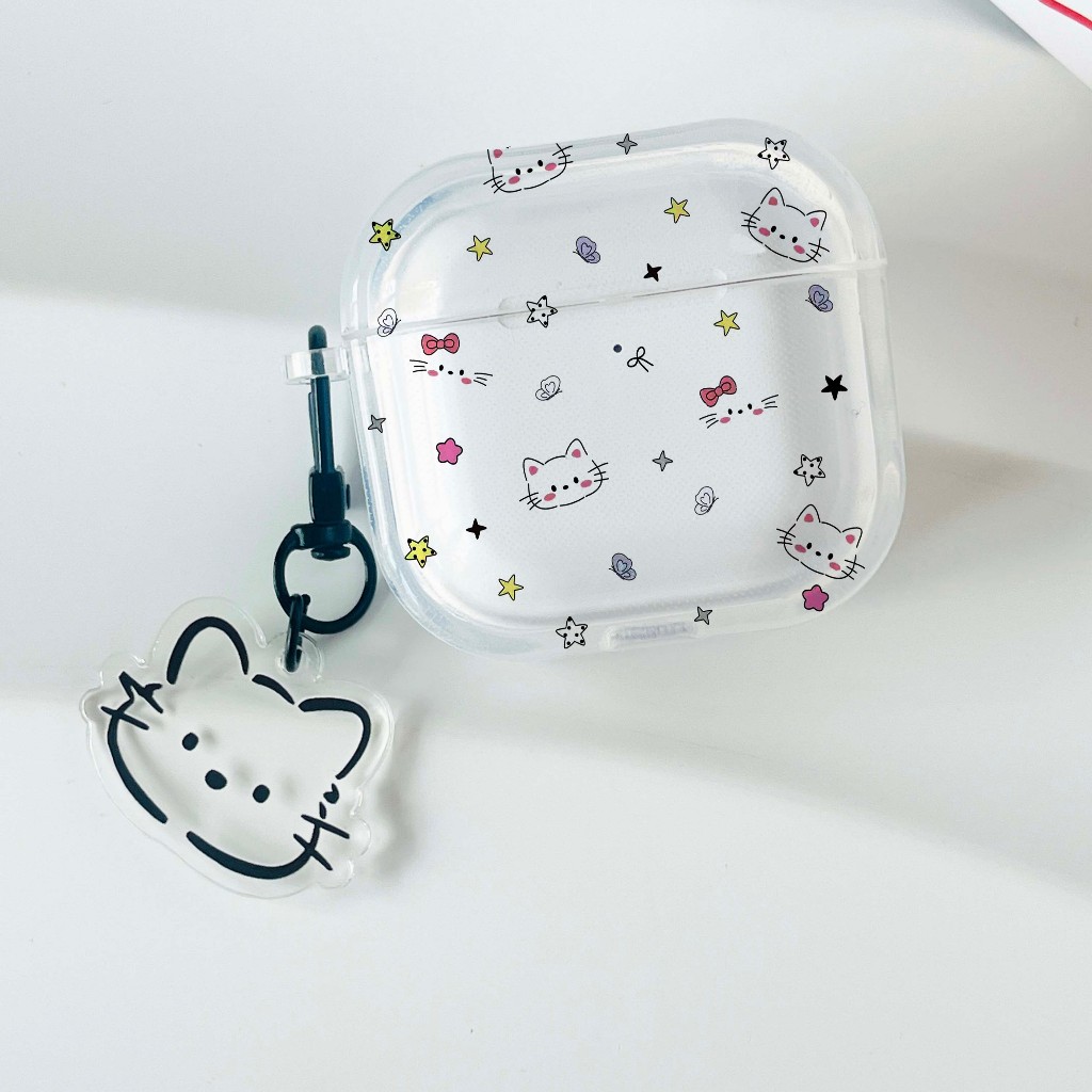 💖พร้อมส่งในไทย💖เคส Airpods 4 3 2 1 Soft Case Airpods pro ลายแมวน่ารัก แบบไฮคลาส ซิลิโคนนิ่ม การป้องกันการตก Airpod gen 3