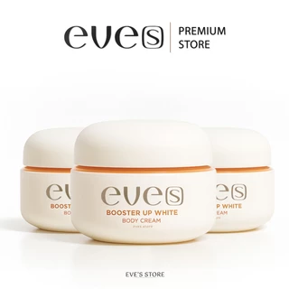 EVES อีฟส์ บูสเตอร์ส้ม อีฟส์ บูสเตอร์ อัพ ไวท์ บอดี้ ครีม 100g. เซต 3 กระปุก ผิวขาว ลดเลือนจุดด่างดำ หมองคล้ำ เรียบเนียน