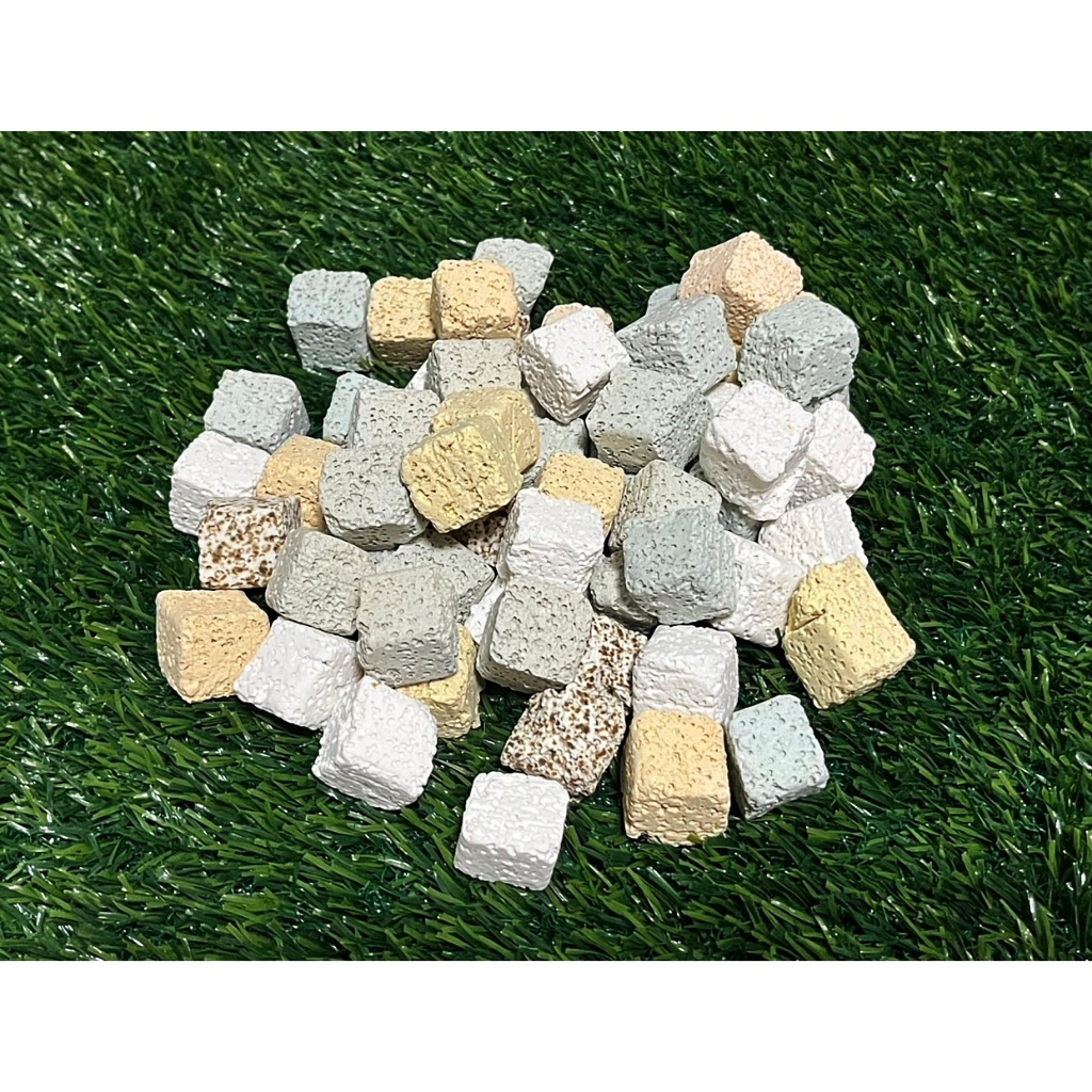 วัสดุกรองตู้ปลา หินภูเขาไฟ+เซรามิคริงหลายสี 100 g - 1 kg เพิ่มแบคทีเรีย น้ำใสสุขภาพดี - รูปที่ 2
