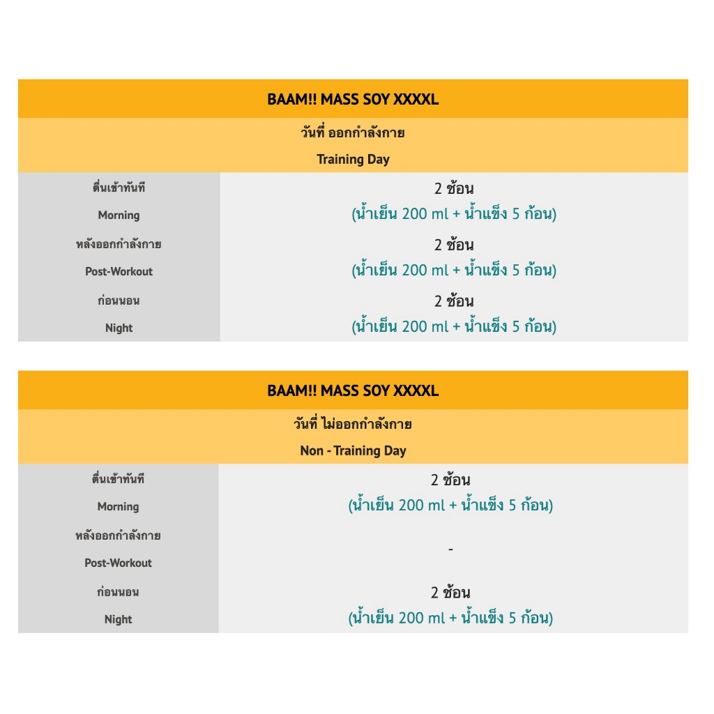 [ชุดโปรโมชั่นเซ็ต] BAAM MASS SOY MASTER SET ขนาด 20 lb | ชุดเพิ่มกล้ามเนื้อ และพลังงานขั้นสุด สำหรับสายเวท & ยกหนัก - รูปที่ 6