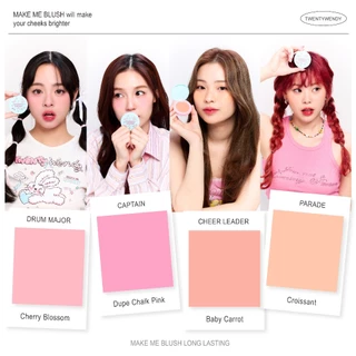 twentywendy x DADDY | Back to School | Make Me Blush บลัชออนเนื้อเเมตต์ที่มีสัมผัสที่บางเบา ติดทน เเละ Pigment ที่คมชัด