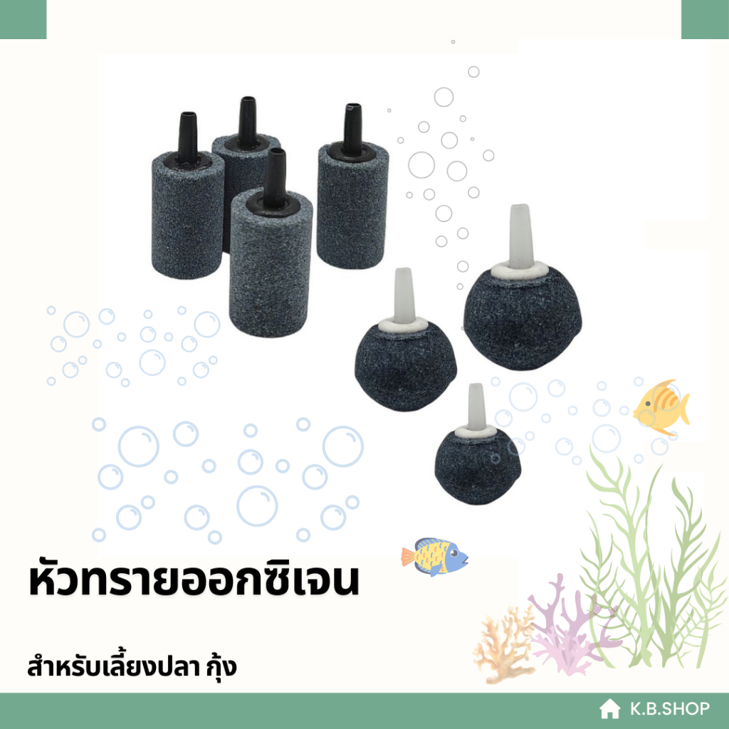 หัวทรายออกซิเจน  หินฟองออกซิเจน อุปกรณ์ปั๊มออกซิเจน /อุปกรณ์ตู้ปลา