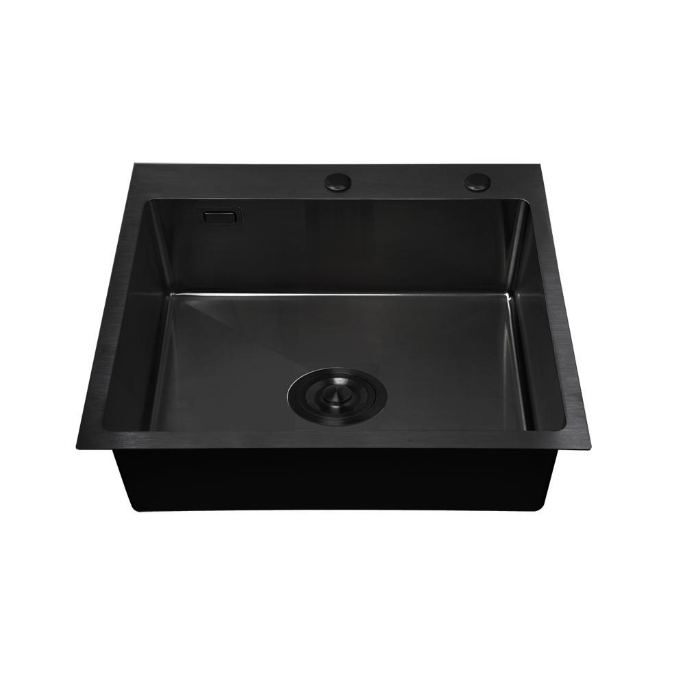TEKA Sink อ่างล้างจานแบบฝัง 1 หลุม TQ 60 1B PVD BLACK