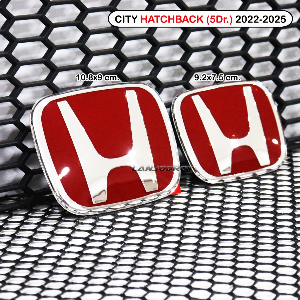 แท้ศูนย์ โลโก้ H แดง ติดหน้ากระจัง ติดท้าย แต่งรถ สำหรับ ซิตี้ แฮชแบค All New HONDA CITY HATCHBACK e