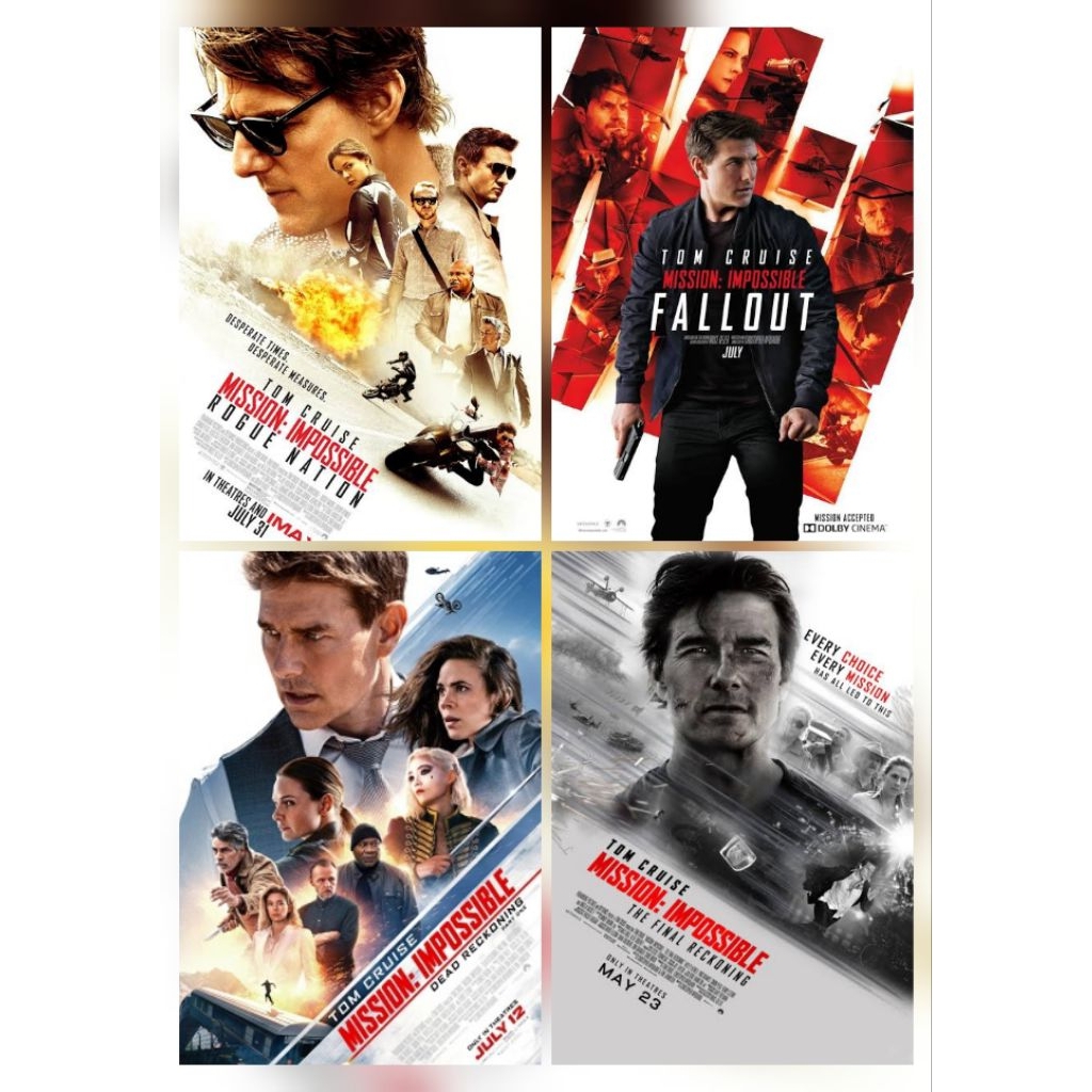 Blu-ray+DVD รวม4ใน1 Mission Impossible The Final Reckoning (2025) มิชชั่น อิมพอสซิเบิ้ล ปิดปฏิบัติการล่าพิกัด
