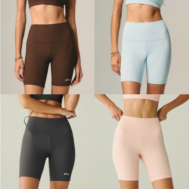 Roller Back-Pocket Wide Ribbed Biker Shorts (At Ease) - The Flos Club