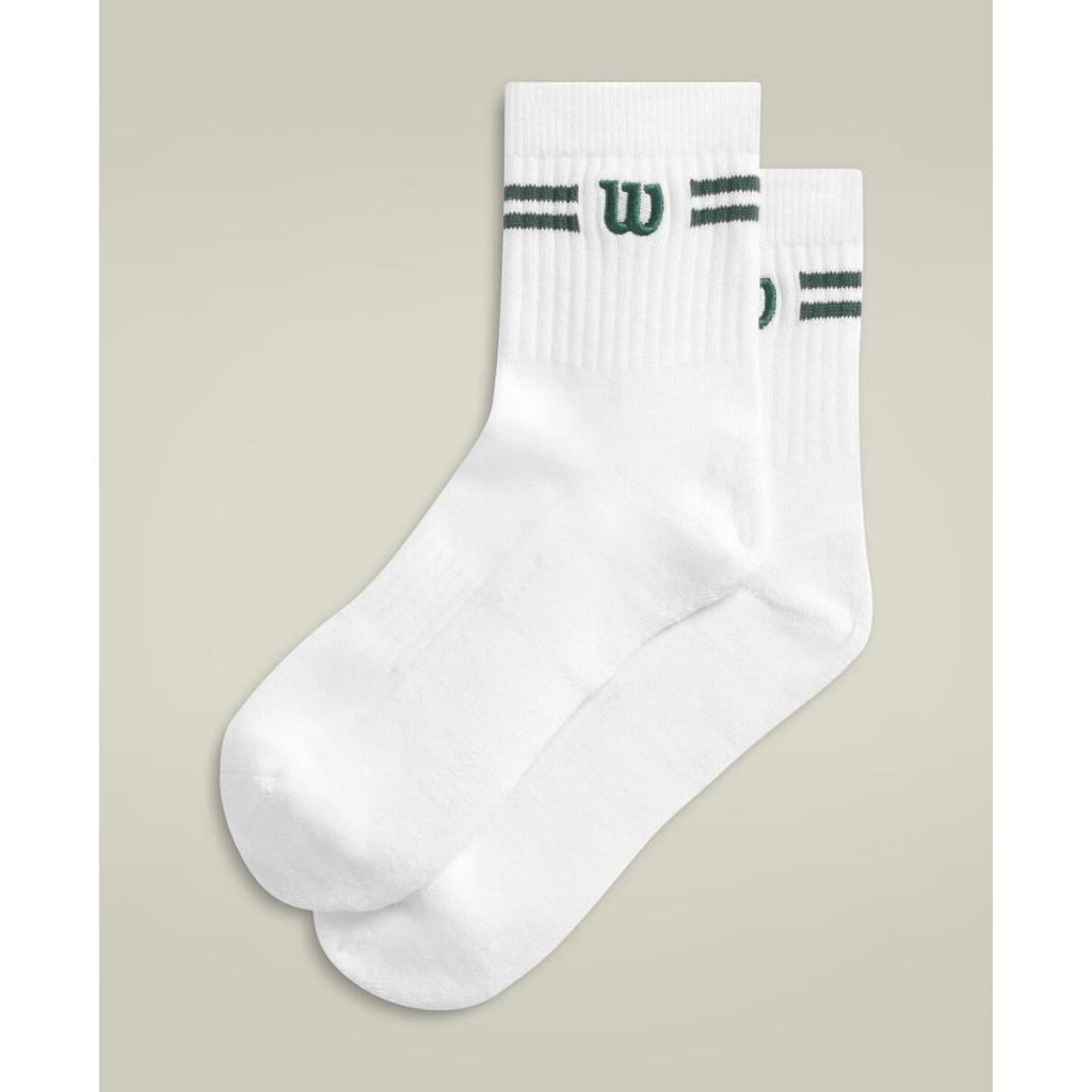 Wilson Unisex Quarter-Length LOGO STRIPE SOCKS ถุงเท้า WU00061511WTA Official Store