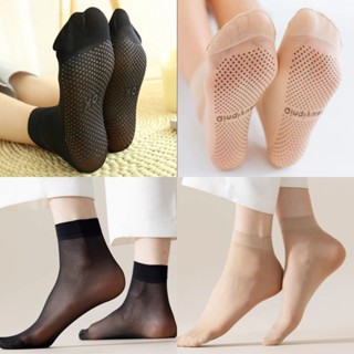 ถูกสุด!!ถุงเท้าเนื้อถุงน่อง มีกันลื่น ชนิดบางใส่สบาย
