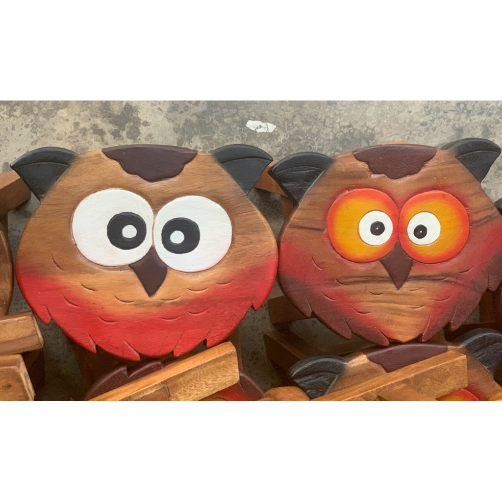 เก้าอี้ไม้ สตูล รูปการ์ตูน  ขนาด 10 นิ้ว - รูปที่ 3