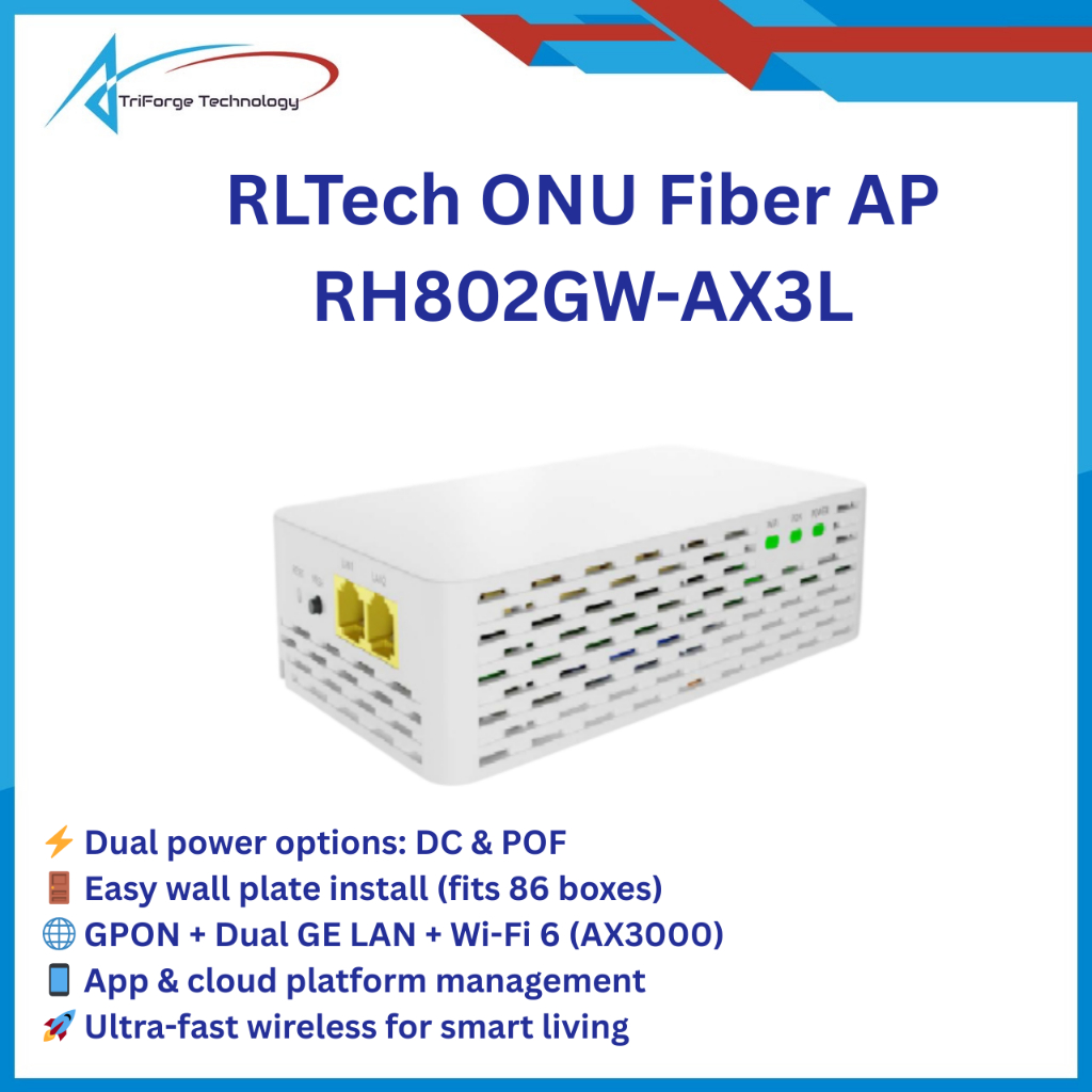 RLTech ONU Fiber AP RH802GW-AX3L