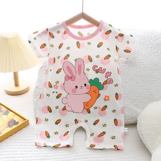 Babyonline(Y108)H2-ล่าง1(ส่งด่วน1วัน) ชุดบอดี้สูทสำหรับเด็กแรกเกิดลายการ์ตูนสุดน่ารัก ผ้าฝ้าย นิ่ม อ่อนโยนต่อผิวเด็ก