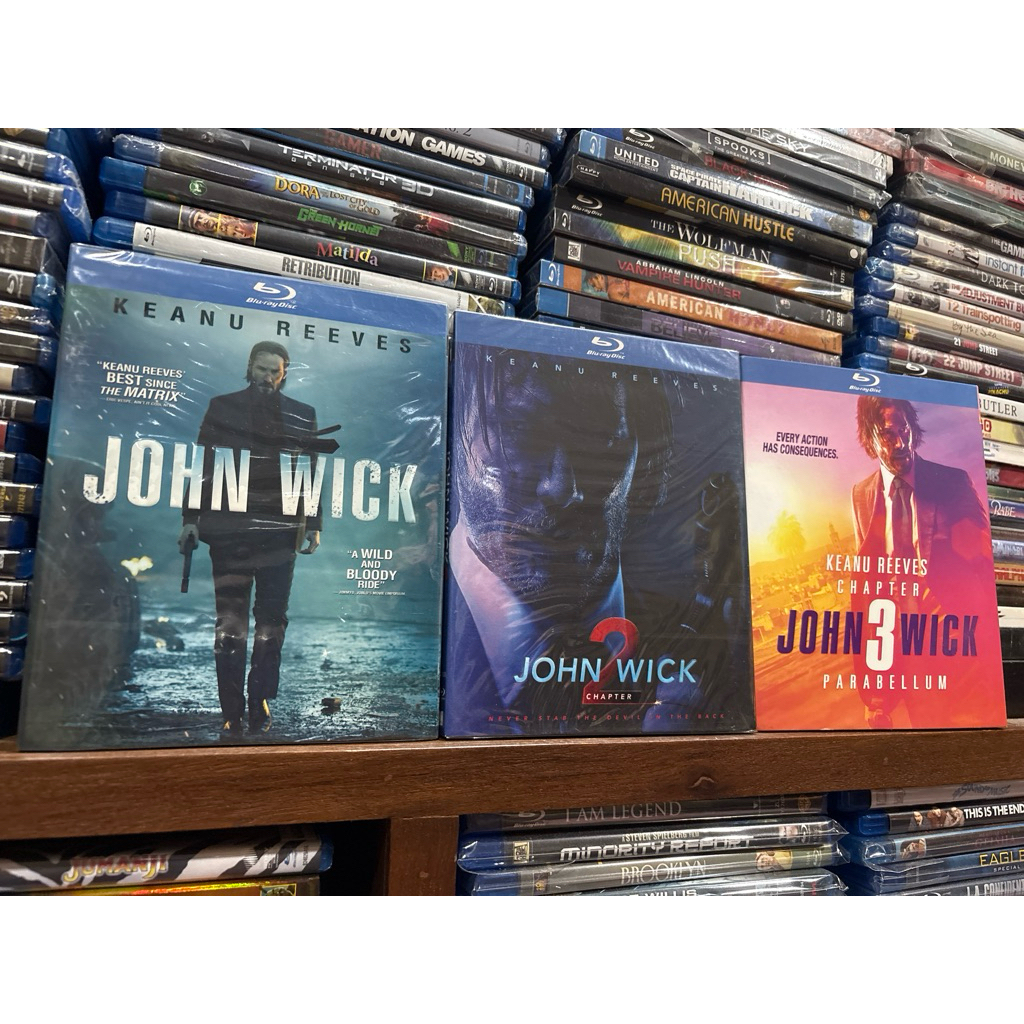 Blu-ray แท้ John Wick ครบ 3 ภาค มีเสียงไทย ซัพไทย
