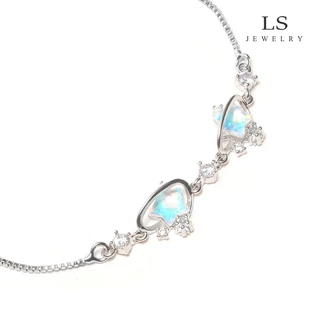 LS สร้อยข้อมือแฟชั่นสำหรับผู้หญิง สร้อยข้อมือรูปดาว b2866