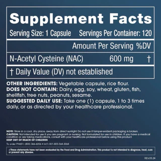NAC (120 แคปซูล) ProHealth แท้จาก USA