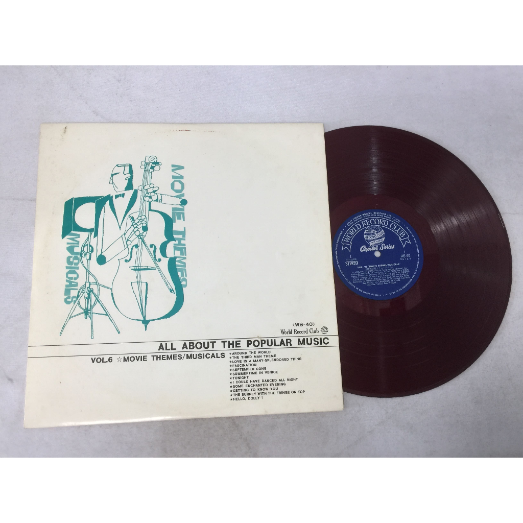 ALL ABOUT THE POPULAR MUSIC VOL.6 - World Record Club ขนาด 12 นิ้ว LP G160-68