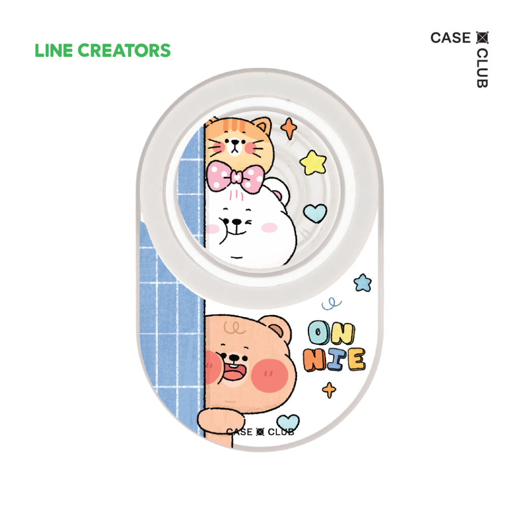 CaseClub Griptok กิฟต๊อก ลาย Onnie Bear & Friends