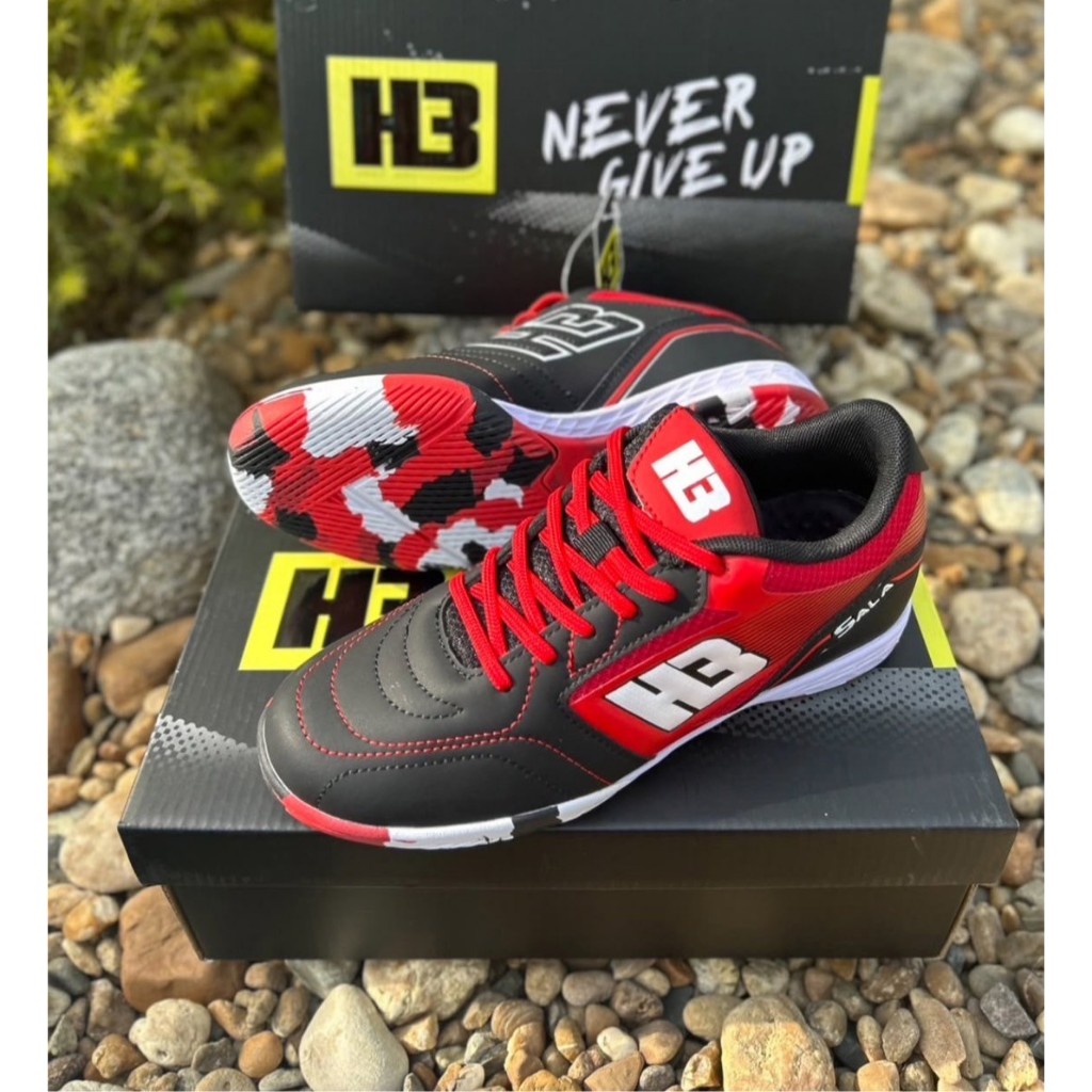 (O) รองเท้าฟุตซอล H3 FS SALA 01 สี ขาวแดง ดำแดง ฟ้าเหลือง Size 39-45  จัดเตรียมสินค้า 1-2 วัน
