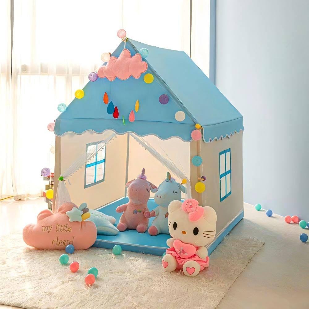 บ้านเด็ก เต็นท์เด็ก พับเก็บได้ บ้านของเล่น เสริมจินตนาการ บ้านบอล เจ้าหญิง ของเล่นเด็ก 0-12 ปี - รูปที่ 7