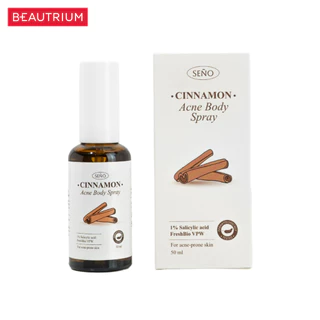 SENO Cinnamon Acne Body Spray ผลิตภัณฑ์สเปรย์ลดสาเหตุเกิดสิวบริเวณผิวกาย 50ml