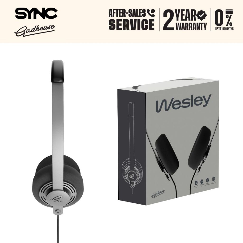 Gadhouse Wesley Headphones หูฟังครอบหูแบบมีสาย [รับประกัน 2ปี]
