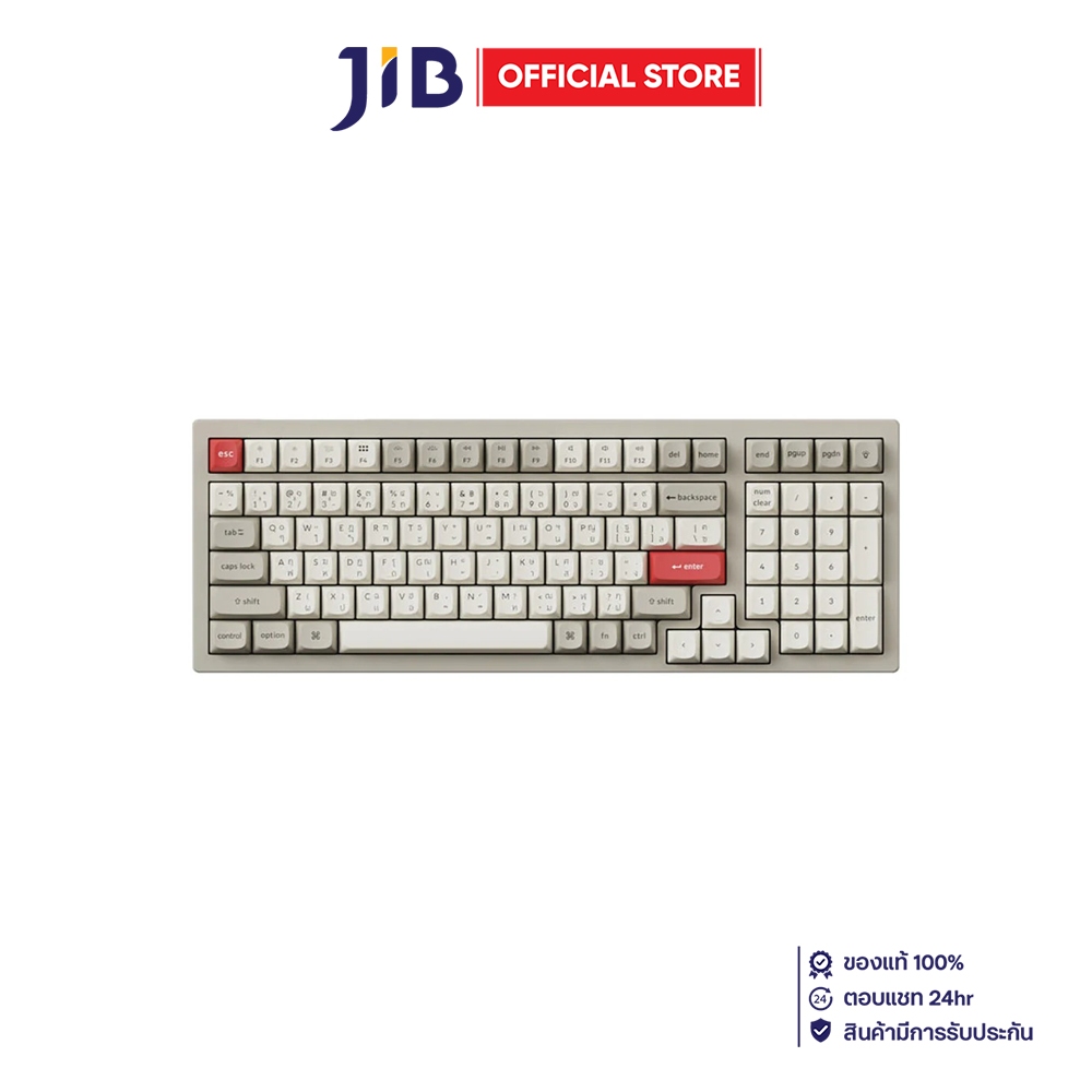 WIRELESS KEYBOARD (คีย์บอร์ดไร้สาย) KEYCHRON K4 MAX - QMK/VIA KEYCHRON SUPER RGB EN/TH RETRO
