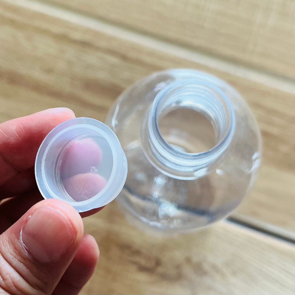 ขวดพลาสติกเพทใส แบบกลม พร้อมฝาอะลูมิเนียม - รูปที่ 2