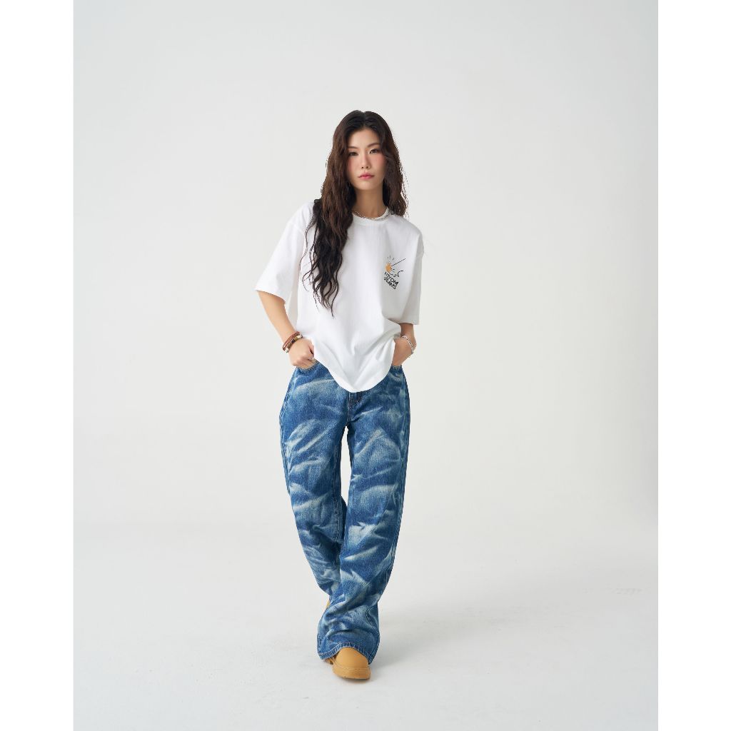 Niyom Jeans collection The Forest : รุ่น  B310.1 กางเกงยีนส์ ทรงกระบอกใหญ่