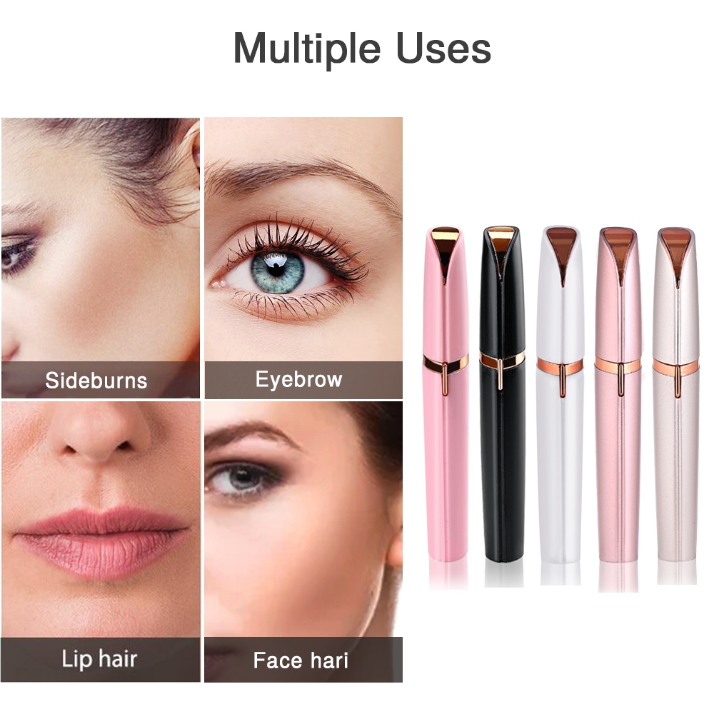 Eyebrow Trimmer เครื่องกันคิ้วไฟฟ้า ที่กันคิ้ว มีดโกนแต่งคิ้ว กำจัดขนคิ้ว ใช้งานง่าย อ่อนโยน ขนาดพกพา