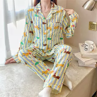 🔥ผ้าไหมญี่ปุ่น🔥อก 42-50 นิ้ว ไซร์ L-4XL ชุดนอนแขนยาว-ขายาว เนื้อผ้าเกรดพีเมี่ยม พร้อมส่งจากไทย