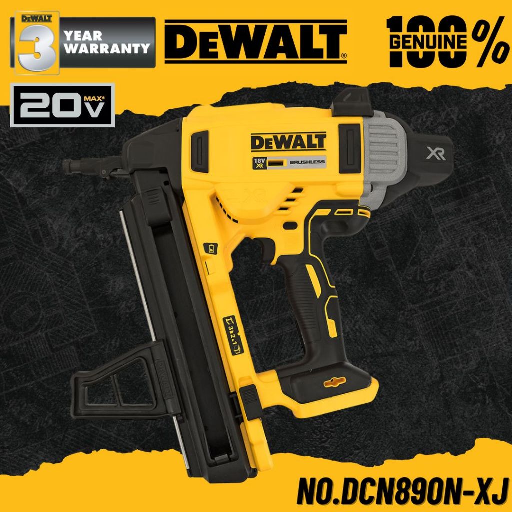 DEWALT เครื่องยิงตะปูคอนกรีตไร้สาย 18V(20V) MAX No.DCN890N-XJ (เครื่องเปล่า)
