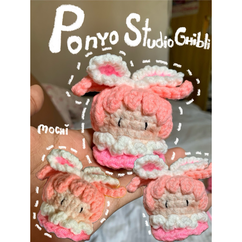 ตุ๊กตาไหมพรม โปเนียว”  ponyo studio ghibli