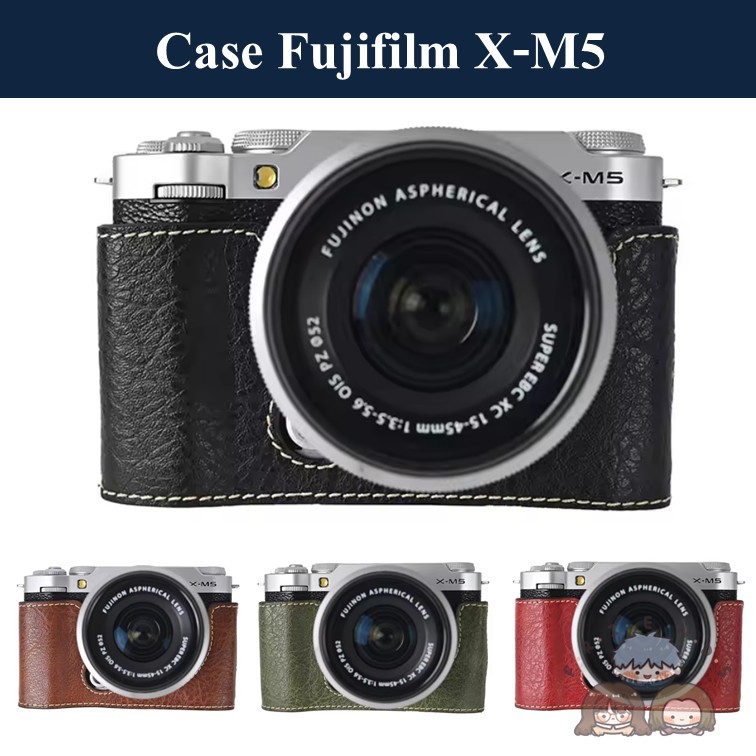 Case สำหรับ Fujifilm X-M5 ( เคส Fujifilm XM5 / Fuji XM5 CASE / Fuji XM5 Half case / Fujifilm X-M5 Ca