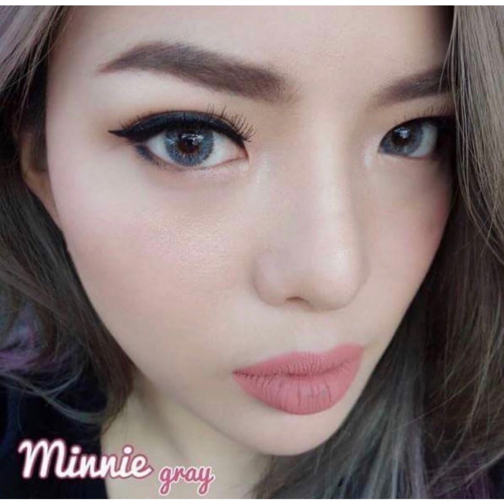 Minnie Gray / Brown [-50ถึง-1000] By Dreamcolor1 คอนแทคเลนส์