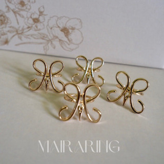 Maira ring วงแหวนสำหรับHijab สีlight gold