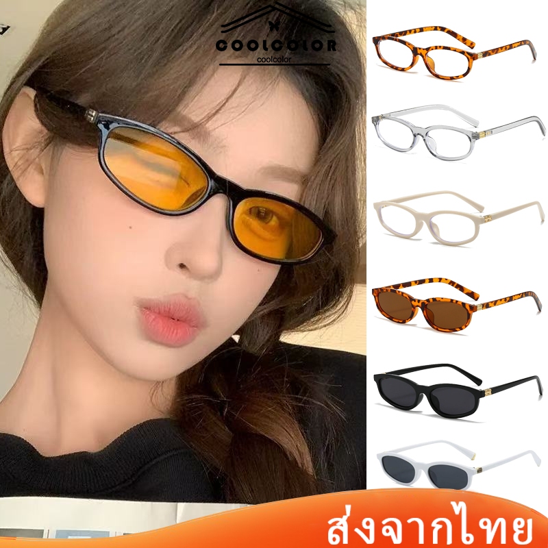 ในไทย💖แว่นกรองแสงสีฟ้าตาแมวY2Kวินเทจแฟชั่นสไตล์เกาหลีเบาพิเศษแว่นตาสำหรับผู้ชายและผู้หญิงหลายสีให้เลือก
