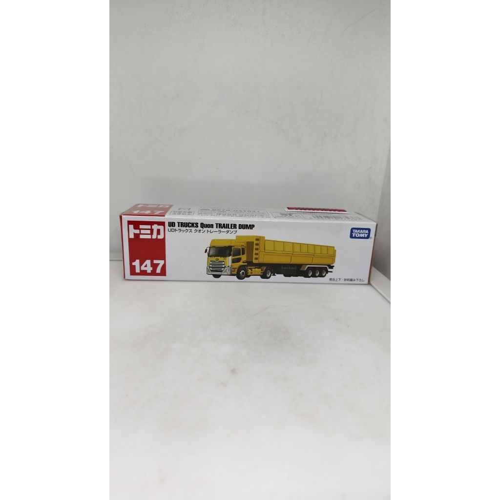 👑👑 147 โมเดลรถเหล็ก Tomica UD TRUCKS QUON TRAILER DUMP
