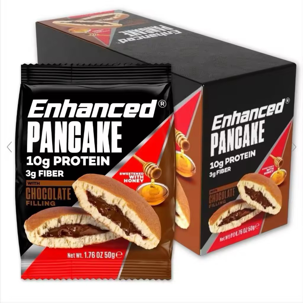 ENHANCED PROTEIN PANCAKE 1 กล่อง (10 ชิ้น) รส Chocolate | โปรตีนแพนเค้ก สูตรโปรตีนสูง 10G ต่อเสิร์ฟ