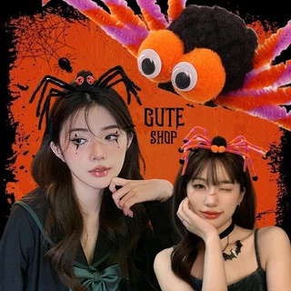 ที่คาดผม รูปทรงแมงมุม เครื่องประดับฮาโลวีน มีให้เลือกหลายสี ขาแมงมุมปรับได้ ส่งไวจากไทย