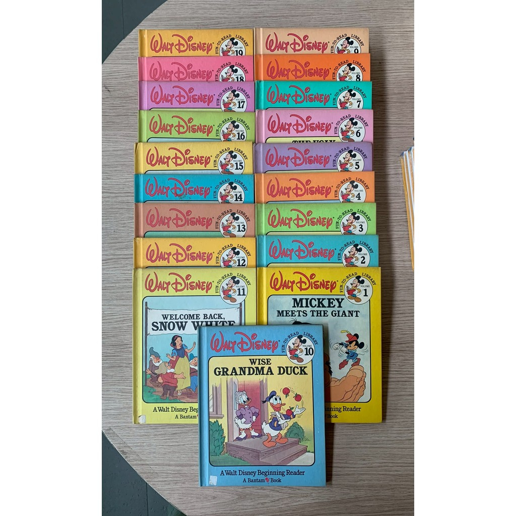 HPC หนังสือ Walt Disney FUN-TO-READ Book 1 - 19 ฉบับภาษาอังกฤษ (มือสอง 85% สภาพตามกาลเวลา