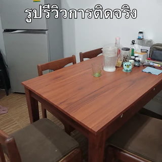 สติกเกอร์ติดเฟอร์นิเจอร์ ลายไม้ กันน้ำ หนา ทนทาน มีกาวในตัว ติดง่าย ติดได้นานหลายปี วอลเปเปอร์ติดผนัง สติกเกอร์ติดผนัง